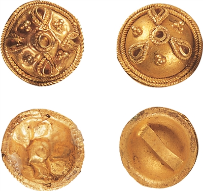 西漢南越王墓出土的焊珠工藝金花泡飾