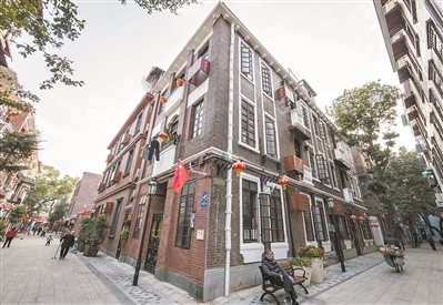 微改造后，舊南海縣社區(qū)的洋樓煥然一新。