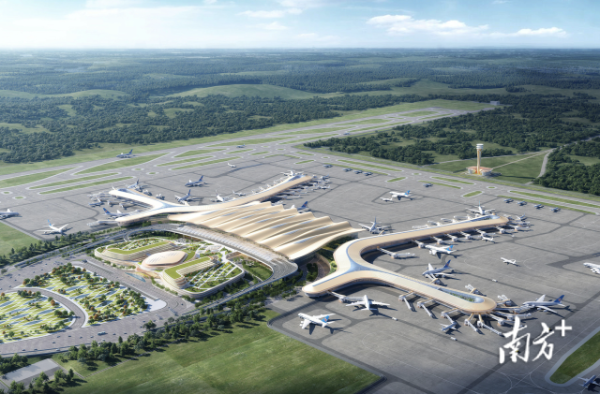 航站樓效果圖。