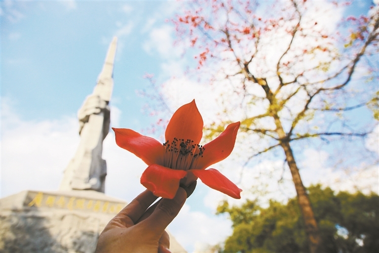 英雄花開紅勝火，滿城激蕩英雄氣